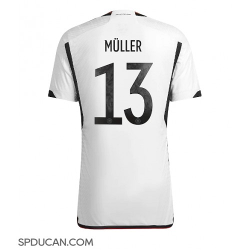 Muški Nogometni Dres Njemačka Thomas Muller #13 Domaci SP 2022 Kratak Rukav